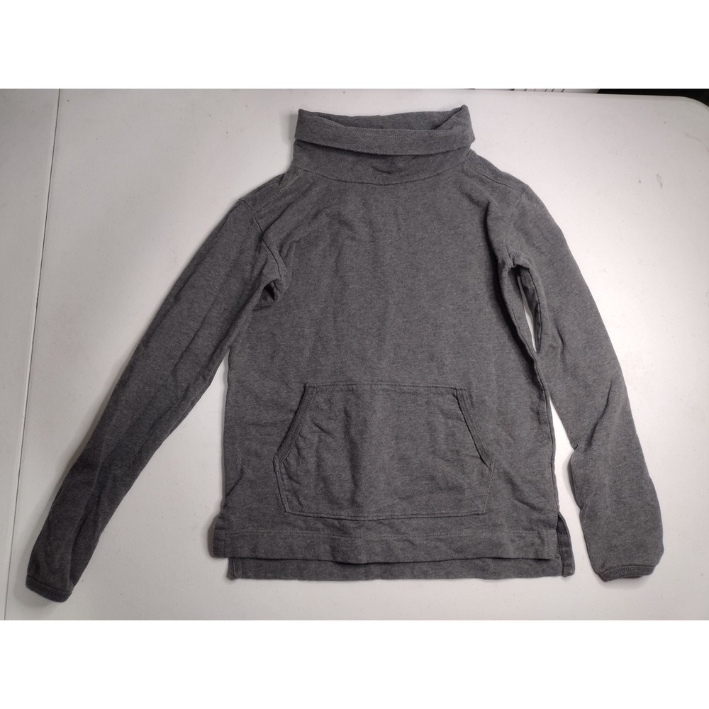Primary Gray Turtleneck Sweatshirt Long‎ Sleeve Pocket Kids Size 10
